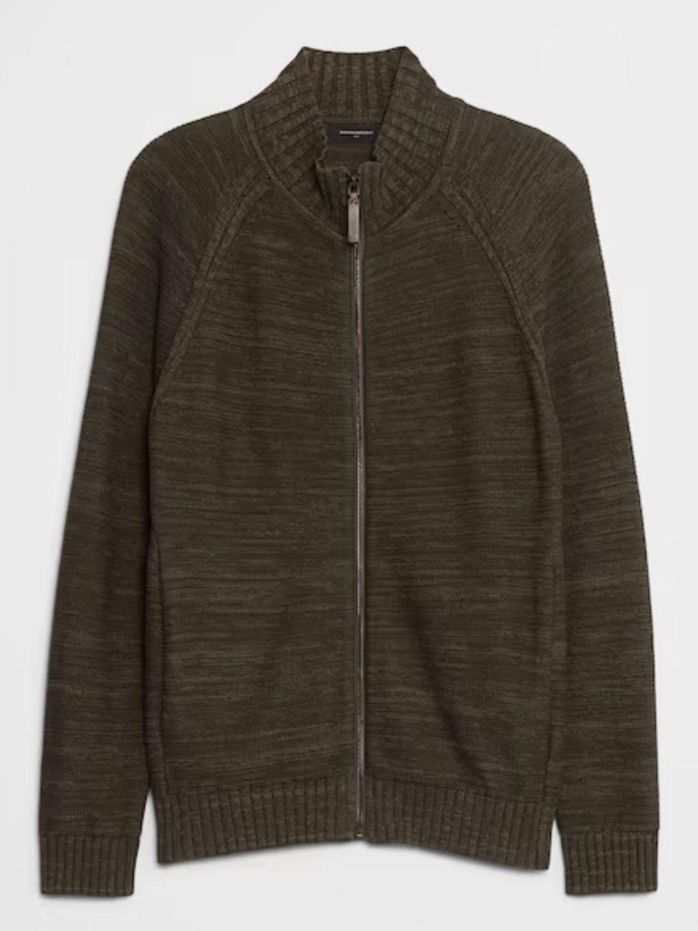 NWT | Banana Republic Olive Mock Neck Zippered Sweater | Small